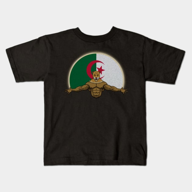 Cheetah Algeria Kids T-Shirt by RampArt